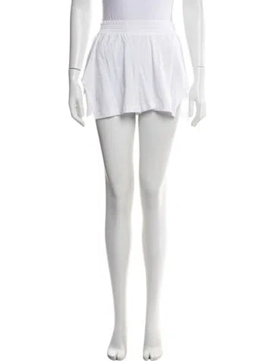 Pre-owned Miu Miu 2020 Mini Shorts W/ Tags In White