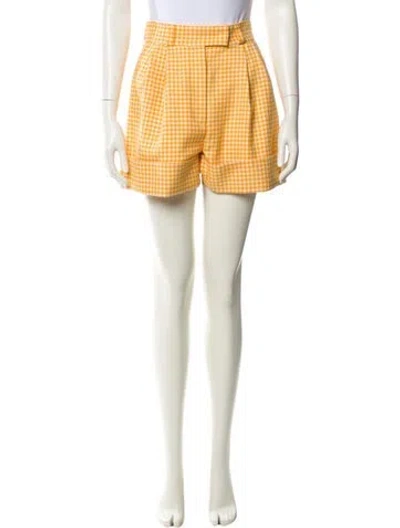 Pre-owned Miu Miu 2020 Mini Shorts W/ Tags In Yellow