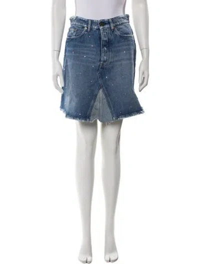 Pre-owned Miu Miu 2020 Mini Skirt In Blue