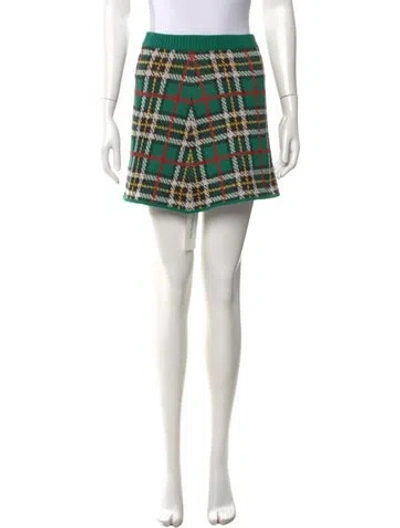 Pre-owned Miu Miu 2020 Mini Skirt In Green