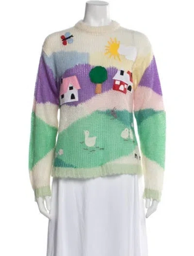 Pre-owned Miu Miu 2020 Mohair Sweater In Green