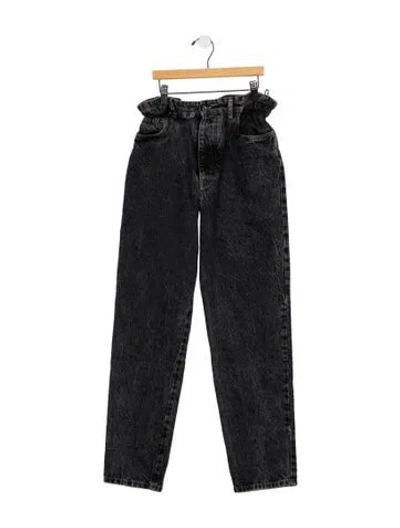 Pre-owned Miu Miu 2020 Straight Leg Jeans In Black