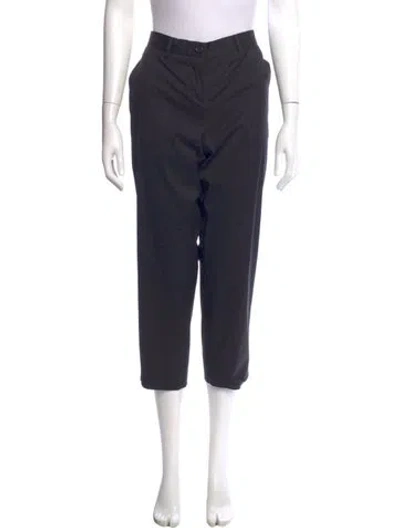 Pre-owned Miu Miu 2020 Straight Leg Pants In Black