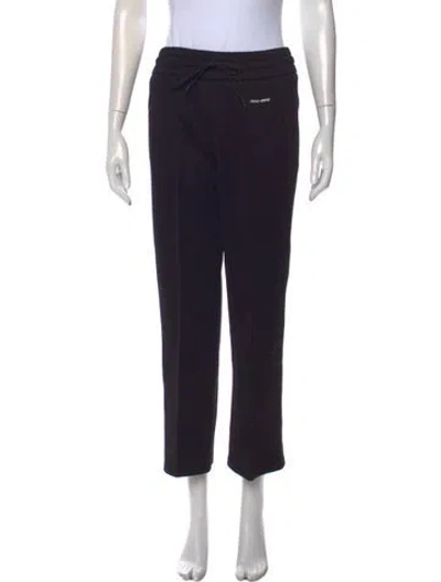 Pre-owned Miu Miu 2020 Straight Leg Pants In Blue