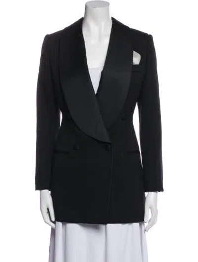 Pre-owned Miu Miu 2020 Virgin Wool Blazer W/ Tags In Black