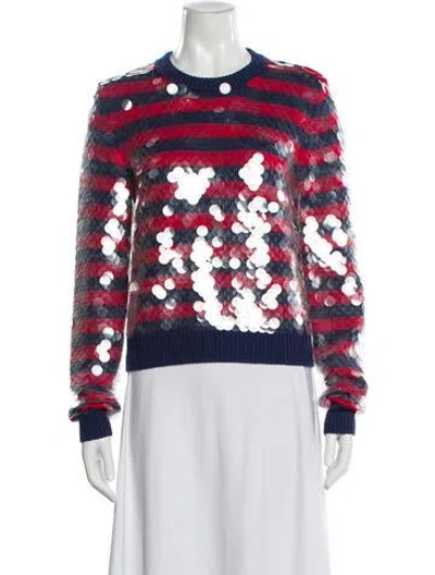 Pre-owned Miu Miu 2020 Virgin Wool Sweater In Blue