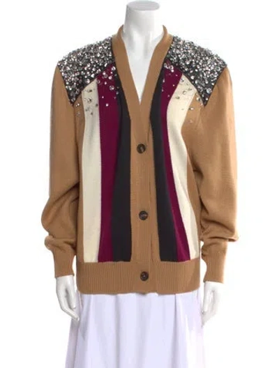 Pre-owned Miu Miu 2020 Virgin Wool Sweater In Neutral