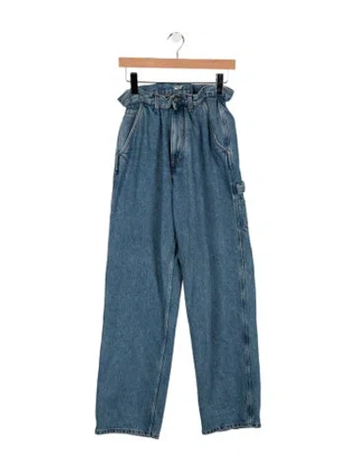 Pre-owned Miu Miu 2020 Wide Leg Jeans In Blue