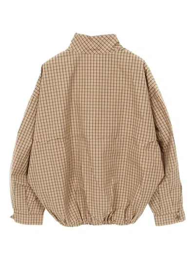 Pre-owned Miu Miu 2020s Check Jacket In Brown