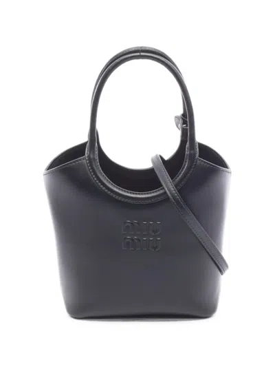 Pre-owned Miu Miu 2020s Ivy 2way Tote Bag In Black
