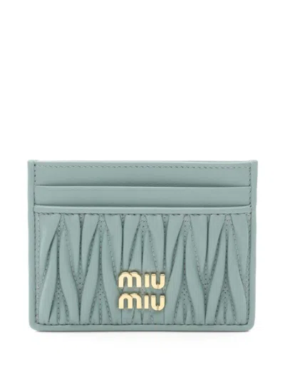 Pre-owned Miu Miu 2020s Leather Card Holder