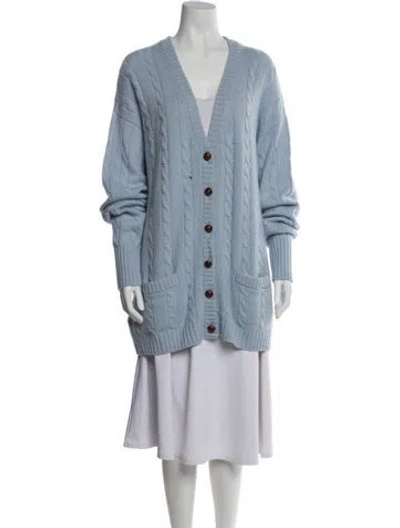 Pre-owned Miu Miu 2021 Cashmere Sweater In Blue