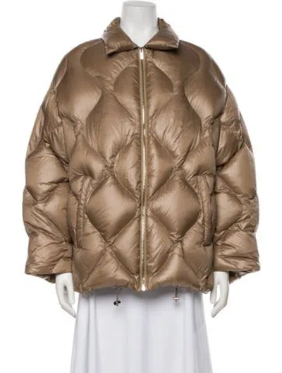 Pre-owned Miu Miu 2021 Down Coat In Neutral