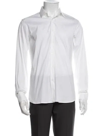 Pre-owned Miu Miu 2021 Long Sleeve Dress Shirt In White