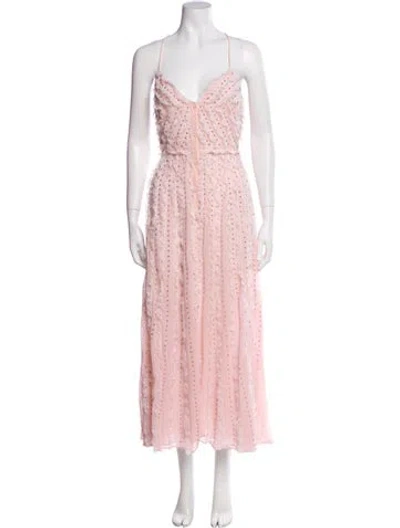 Pre-owned Miu Miu 2021 Midi Length Dress In Pink