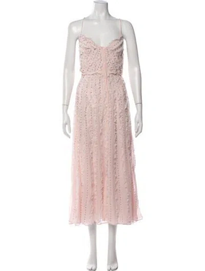 Pre-owned Miu Miu 2021 Midi Length Dress In Pink