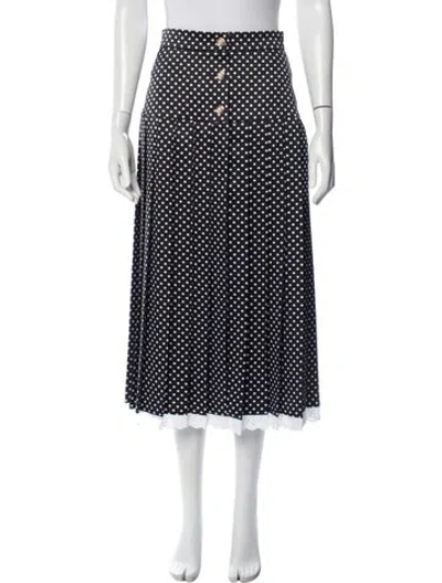 Pre-owned Miu Miu 2021 Midi Length Skirt In Black