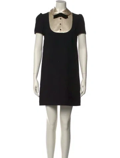 Pre-owned Miu Miu 2021 Mini Dress In Black