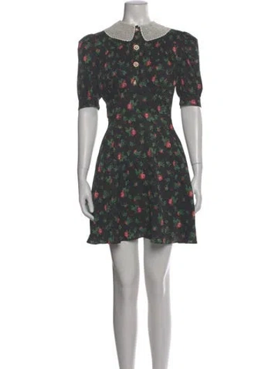 Pre-owned Miu Miu 2021 Mini Dress In Black