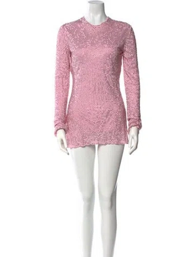 Pre-owned Miu Miu 2021 Mini Dress In Pink