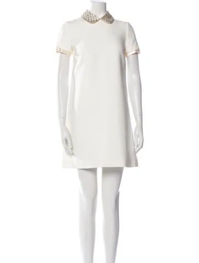 Pre-owned Miu Miu 2021 Mini Dress W/ Tags In Neutral