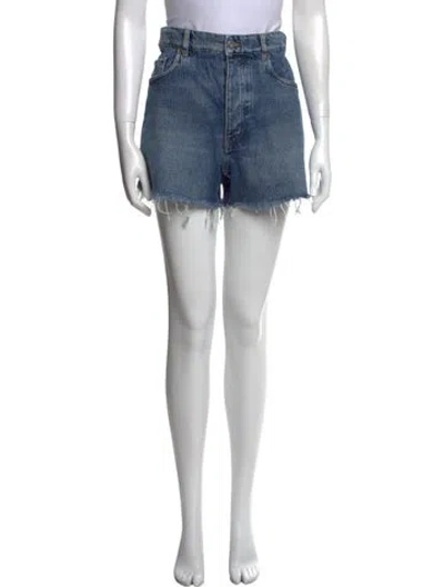 Pre-owned Miu Miu 2021 Mini Shorts In Blue