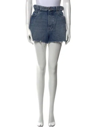 Pre-owned Miu Miu 2021 Mini Shorts In Blue