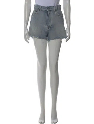 Pre-owned Miu Miu 2021 Mini Shorts In Blue