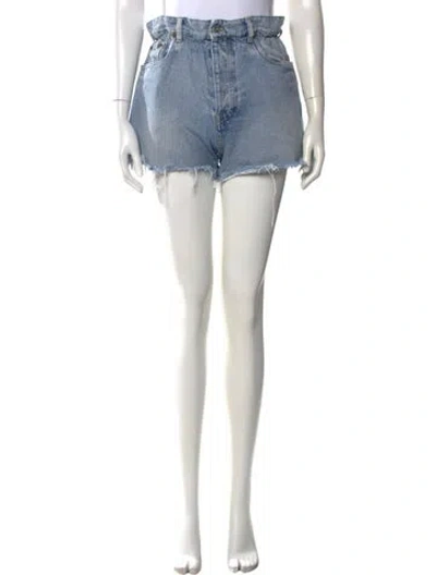 Pre-owned Miu Miu 2021 Mini Shorts In Blue