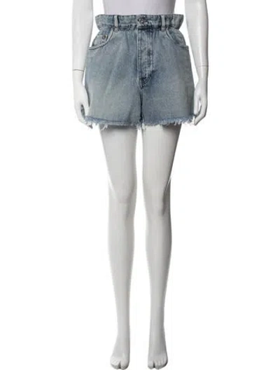 Pre-owned Miu Miu 2021 Mini Shorts In Blue