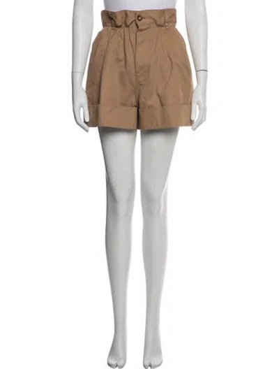 Pre-owned Miu Miu 2021 Mini Shorts In Brown