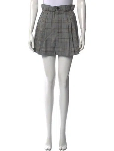 Pre-owned Miu Miu 2021 Mini Shorts In Grey