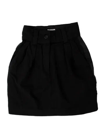 Pre-owned Miu Miu 2021 Mini Skirt In Black