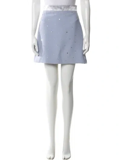 Pre-owned Miu Miu 2021 Mini Skirt In Blue