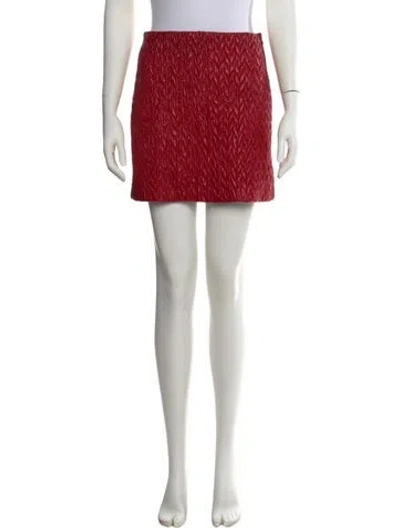 Pre-owned Miu Miu 2021 Mini Skirt In Red