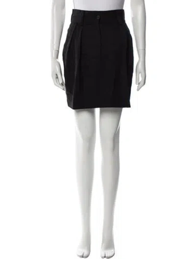 Pre-owned Miu Miu 2021 Mini Skirt W/ Tags In Black