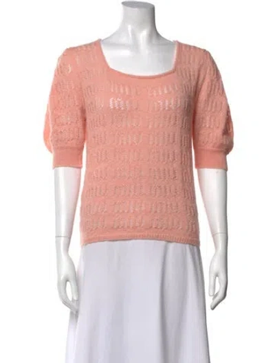 Pre-owned Miu Miu 2021 Mohair Sweater In Pink