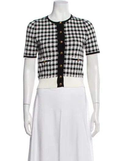 Pre-owned Miu Miu 2021 Plaid Print Sweater In Multi