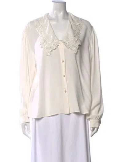 Pre-owned Miu Miu 2021 Silk Blouse In Neutrals