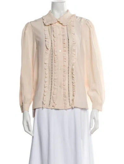 Pre-owned Miu Miu 2021 Silk Blouse In Pink