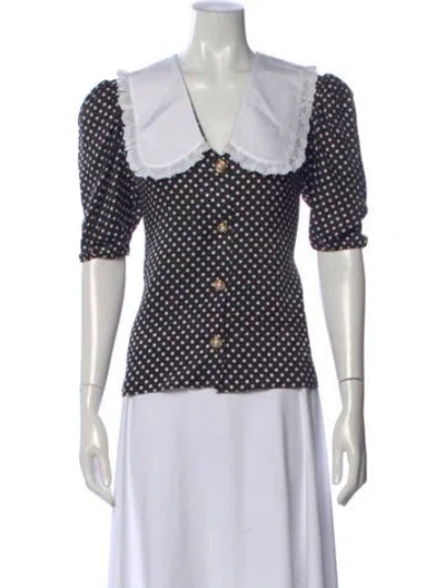 Pre-owned Miu Miu 2021 Silk Blouse In White