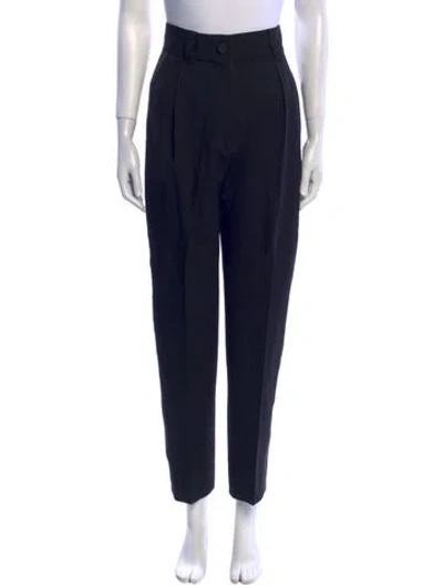Pre-owned Miu Miu 2021 Straight Leg Pants In Black