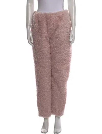 Pre-owned Miu Miu 2021 Straight Leg Pants In Pink