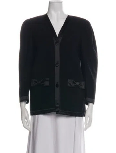 Pre-owned Miu Miu 2021 Virgin Wool Jacket W/ Tags In Black