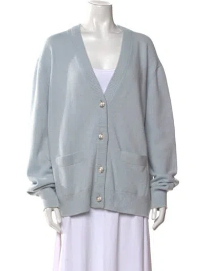 Pre-owned Miu Miu 2021 Virgin Wool Sweater In Blue