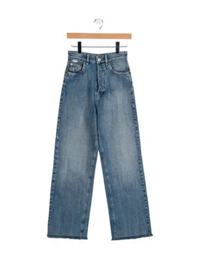 Pre-owned Miu Miu 2021 Wide Leg Jeans In Blue