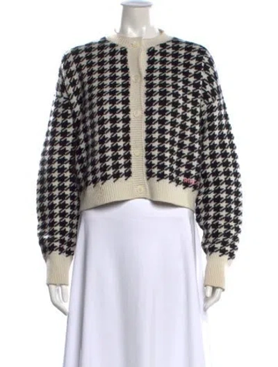 Pre-owned Miu Miu 2022 Cashmere Sweater In Black