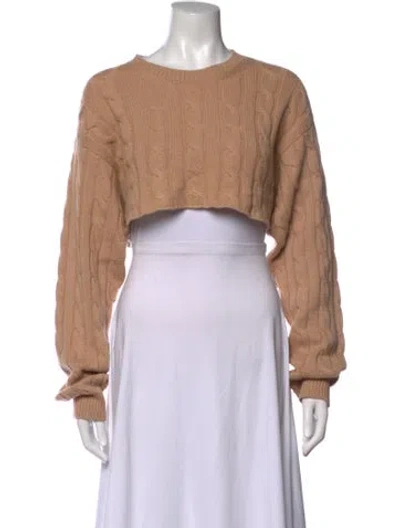 Pre-owned Miu Miu 2022 Cashmere Sweater In Brown