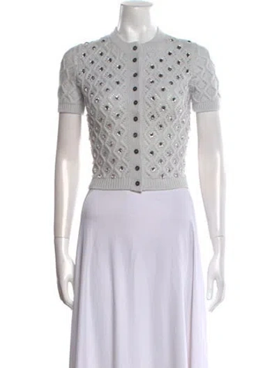 Pre-owned Miu Miu 2022 Cashmere Sweater In Gray