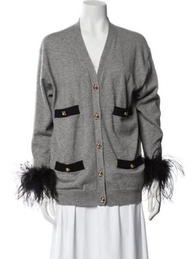 Pre-owned Miu Miu 2022 Cashmere Sweater In Gray
